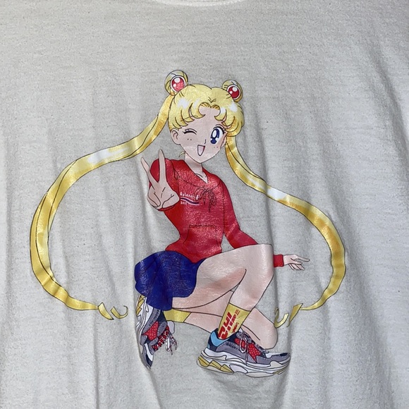 Small - Balenciaga Sailor Moon - Graphic Anime Tee - Picture 2 of 2